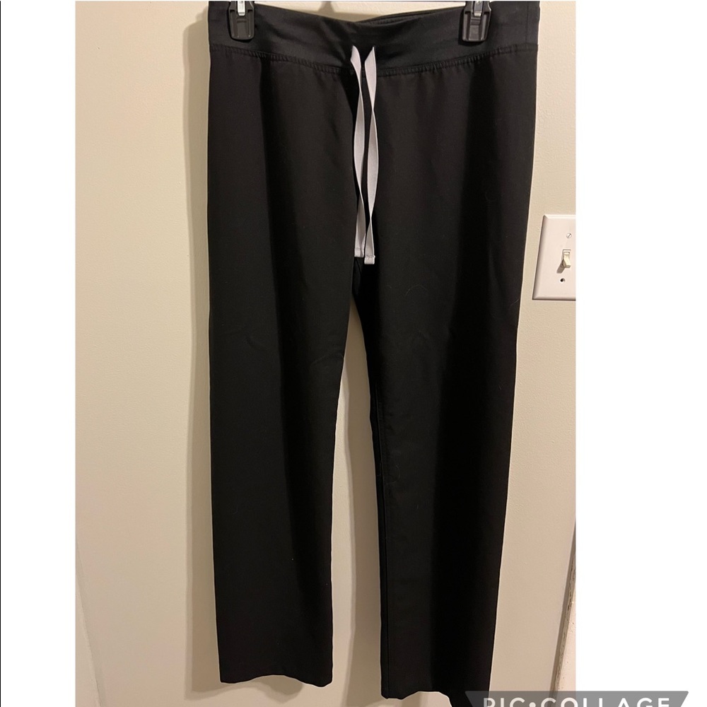 Black FIG scrub pants. Size Small.